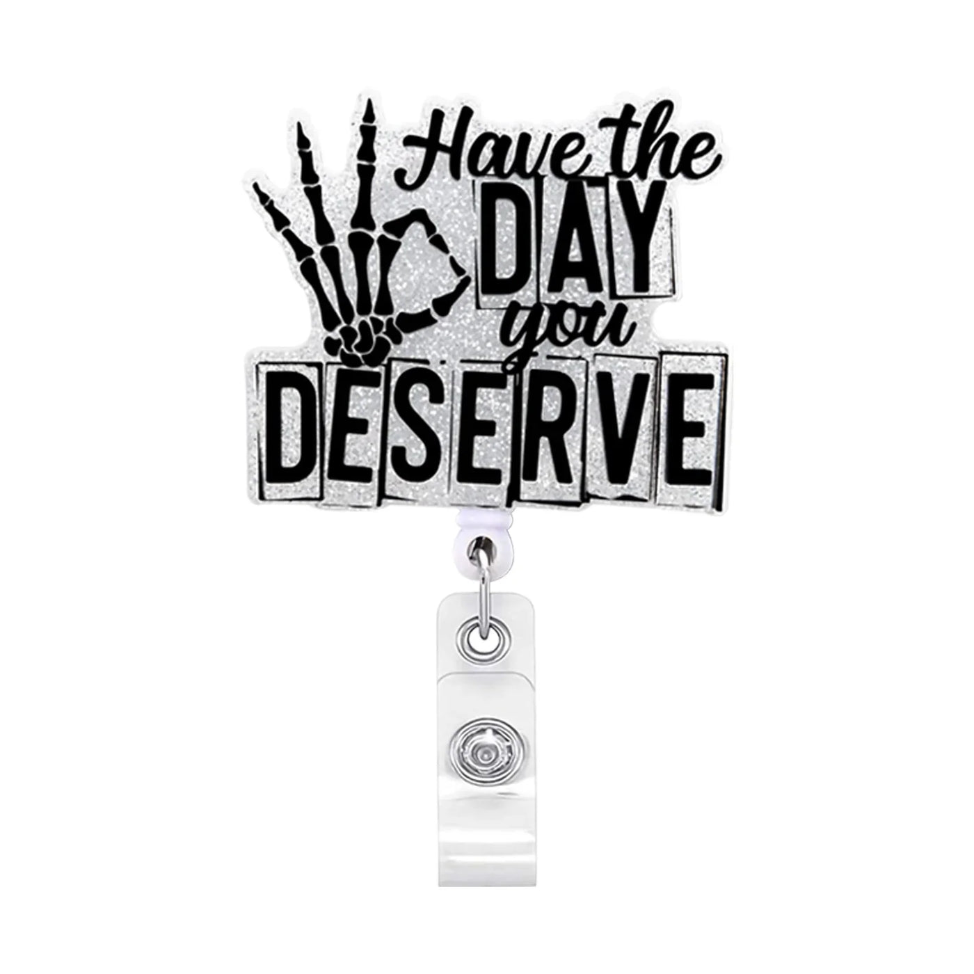 New Arrival 1 Piece Quality Glitter Retractable Nurse Badge Reel Cute Anime Halloween Party Name Tag ID Card Holder Keys Lanyard