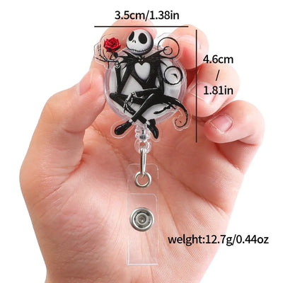 The Nightmare Before Christmas Nurse Acrylic badge reel for ID card student doctors nurses gift office use retractable