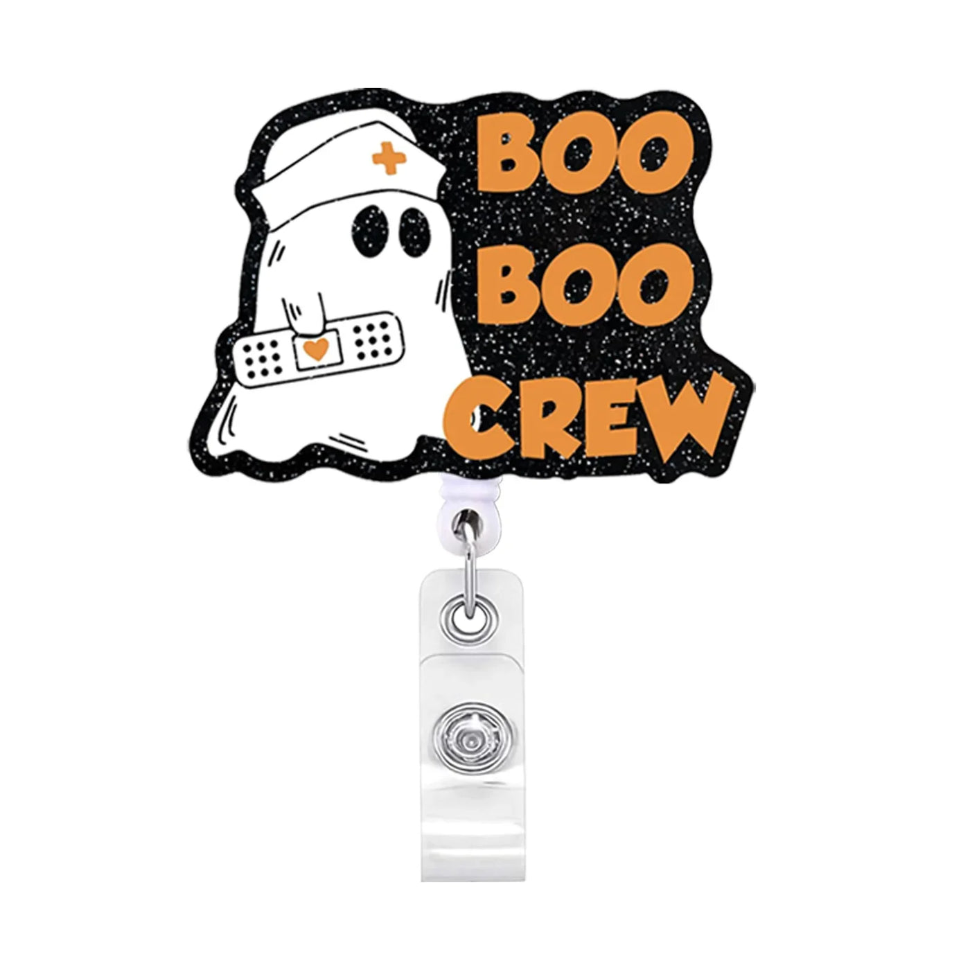 New Arrival 1 Piece Quality Glitter Retractable Nurse Badge Reel Cute Anime Halloween Party Name Tag ID Card Holder Keys Lanyard