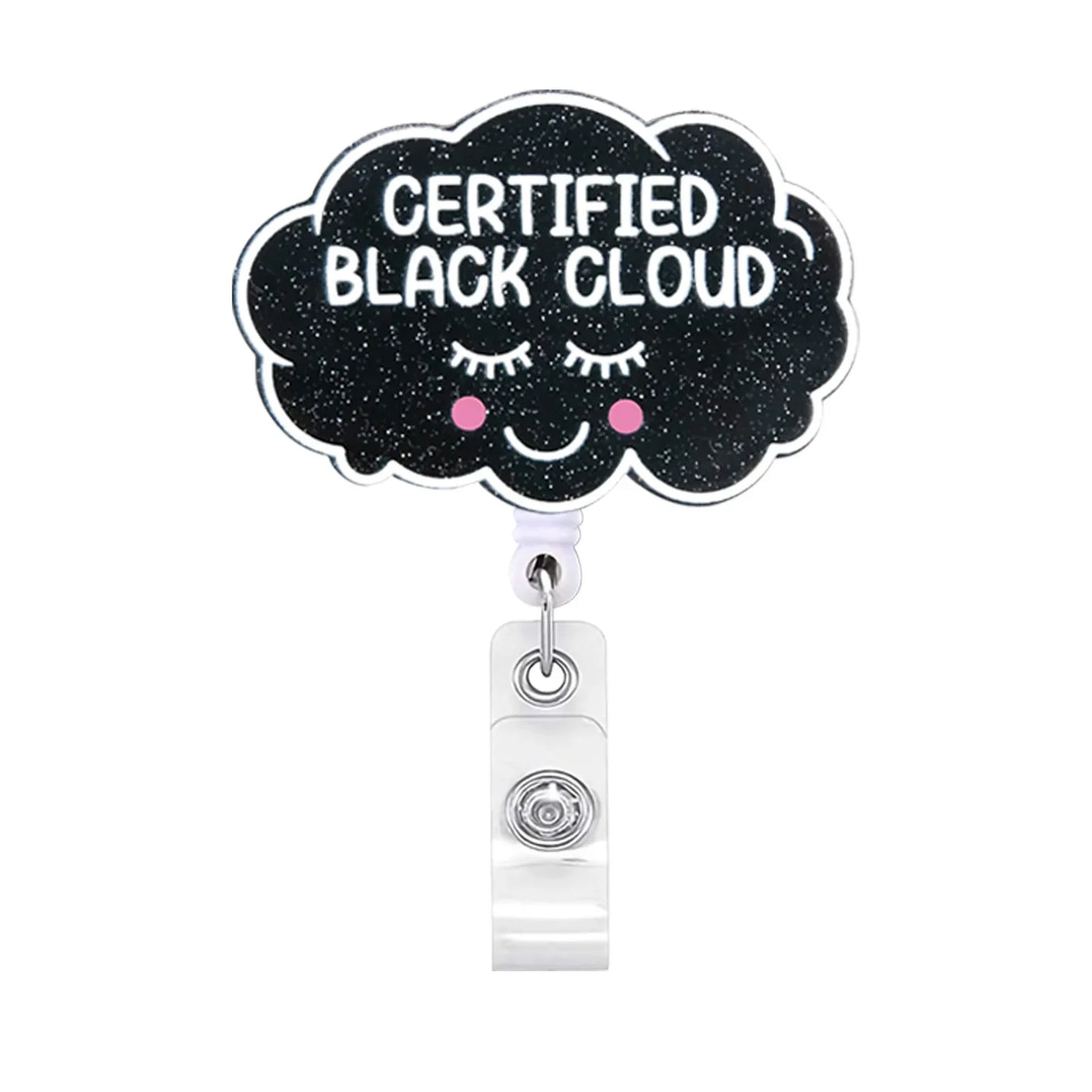 New Arrival 1 Piece Quality Glitter Retractable Nurse Badge Reel Cute Anime Halloween Party Name Tag ID Card Holder Keys Lanyard